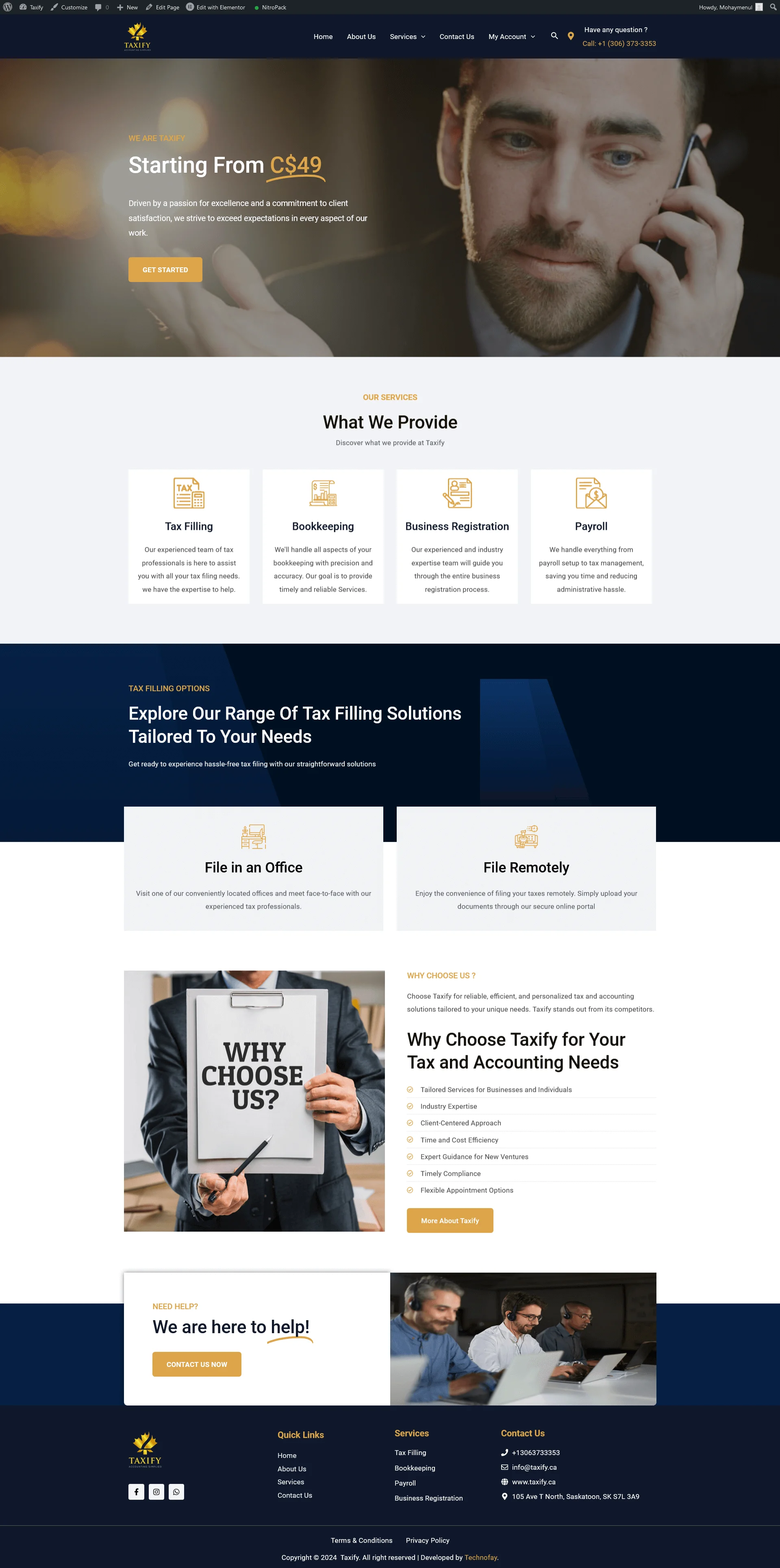 Mohaymenul Islam - Web Developer & WordPress Expert . Taxify