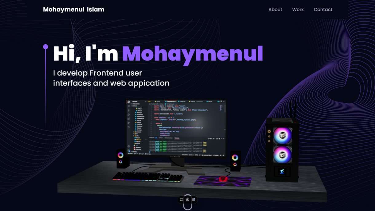 React-3D Hero Mohaymenul Islam