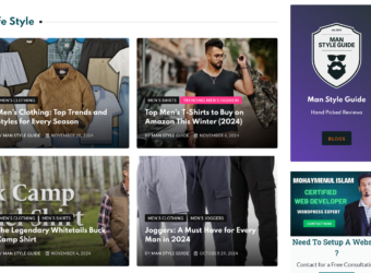 Man Style Guide - Affiliate Website - Mohaymenul Islam